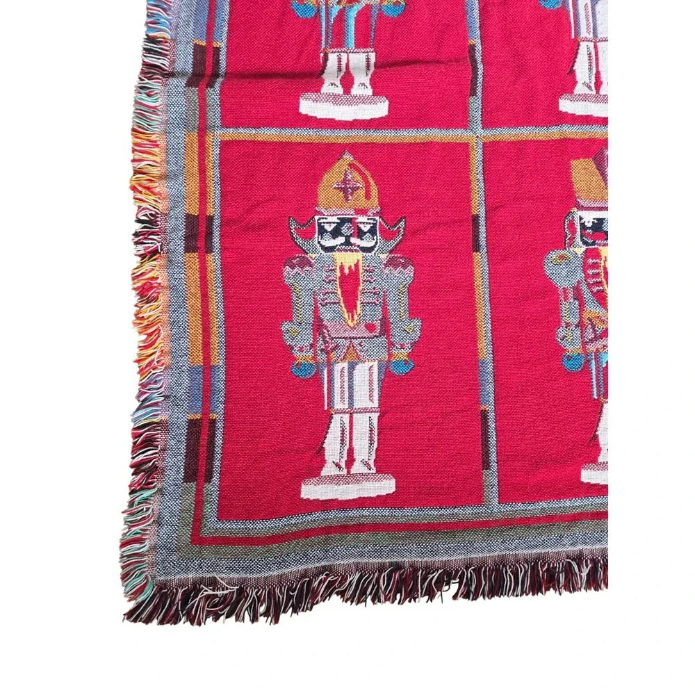 Goodwin Weavers Nutcracker Christmas Woven Throw Blanket Tapestry 49x67 Holiday